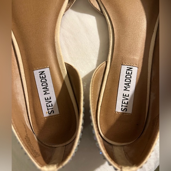 Steve Madden Rhinestone Embellished Flats - Cream. Evalina flats. EUC - Picture 5 of 6